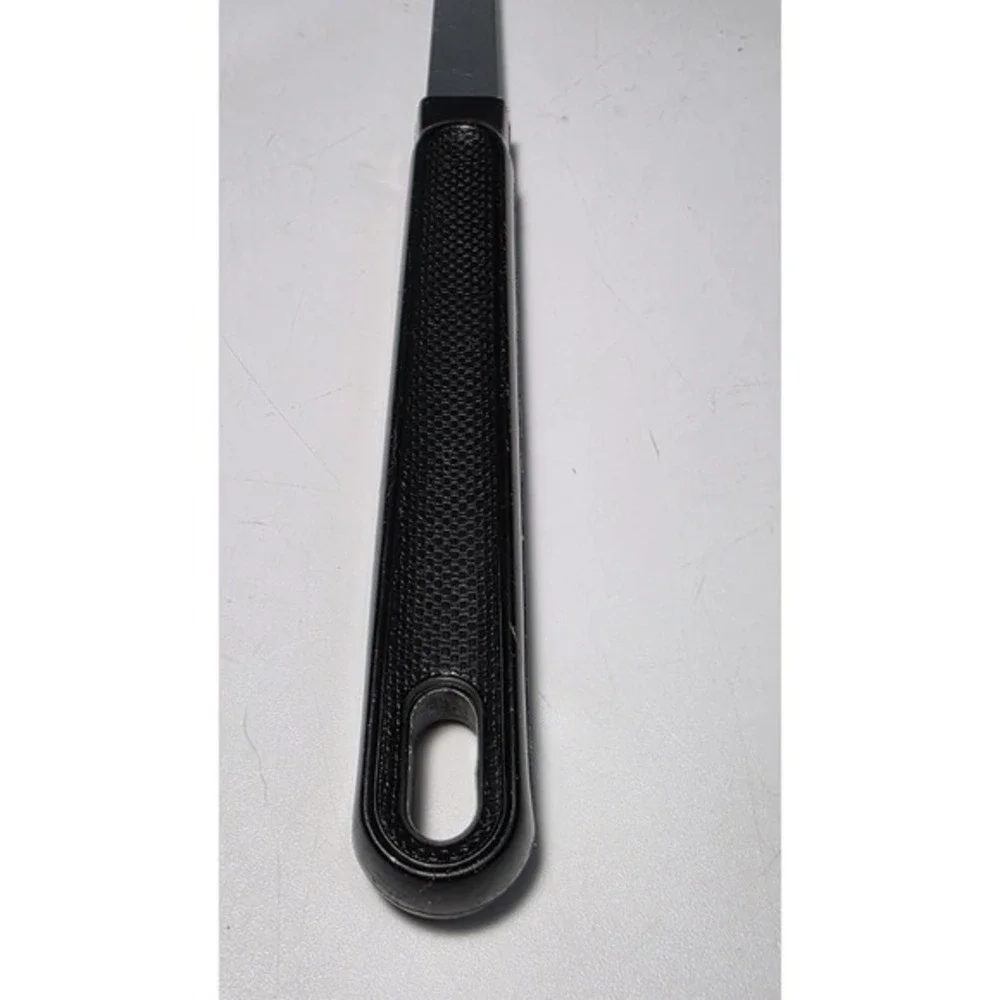 Vintage Ekco Chromium 2 Tine Meat Fork Black‎ Textured Handle 12